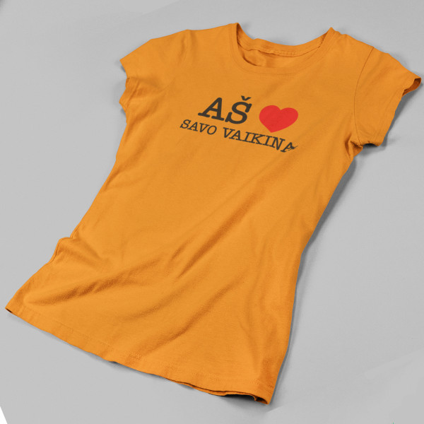 Moteriški marškinėliai "Aš myliu savo vaikiną"