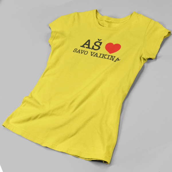 Moteriški marškinėliai "Aš myliu savo vaikiną"