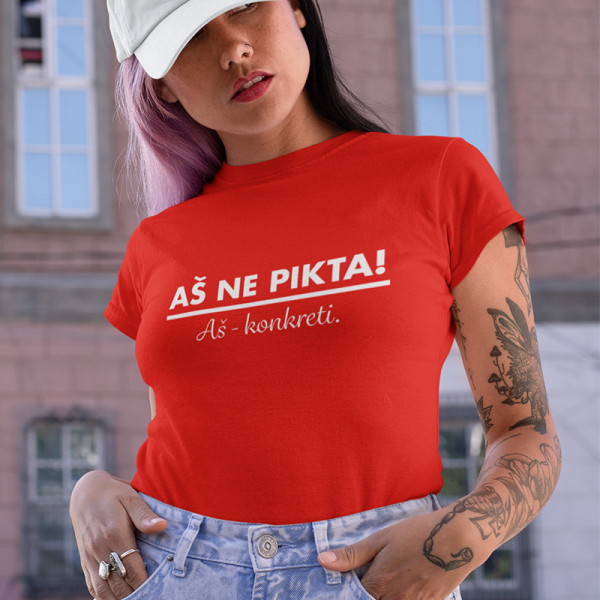 Moteriški marškinėliai "Aš ne pikta"