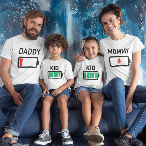Moteriški marškinėliai "Baterija - Mommy"