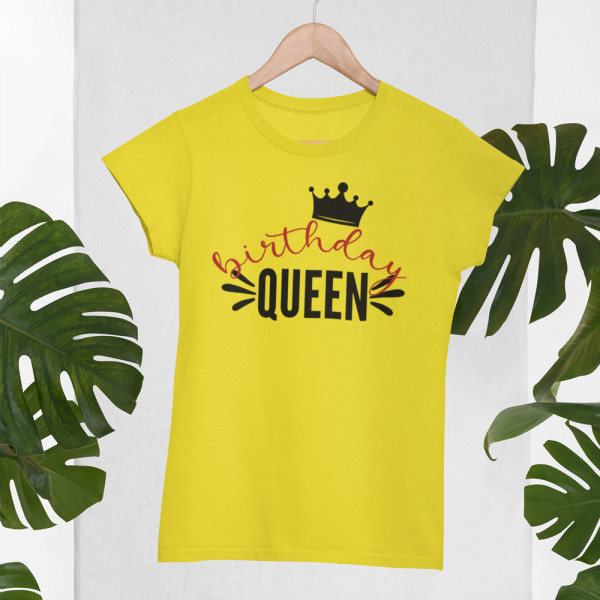 Moteriški marškinėliai "Birthday queen"
