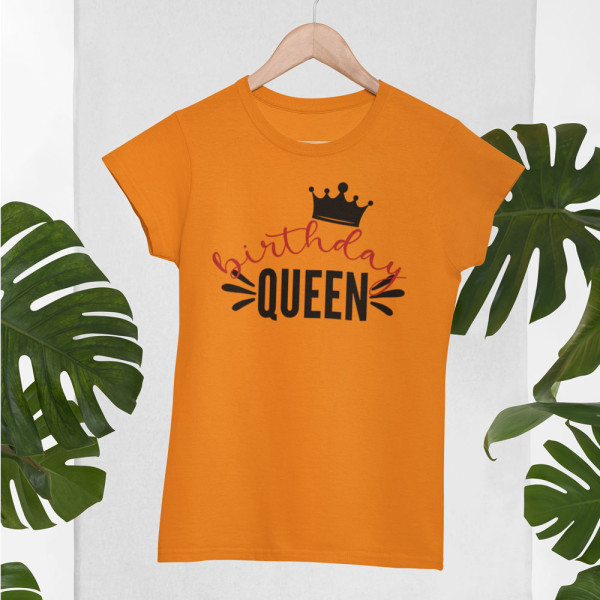 Moteriški marškinėliai "Birthday queen"