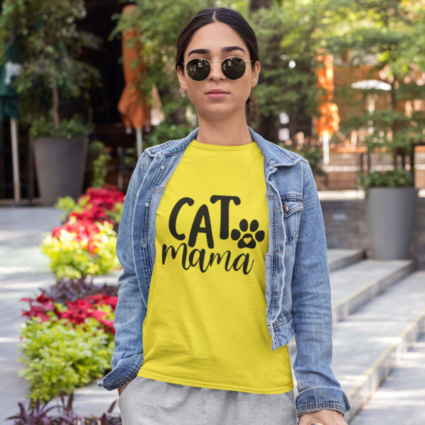 Moteriški marškinėliai "Cat mama"