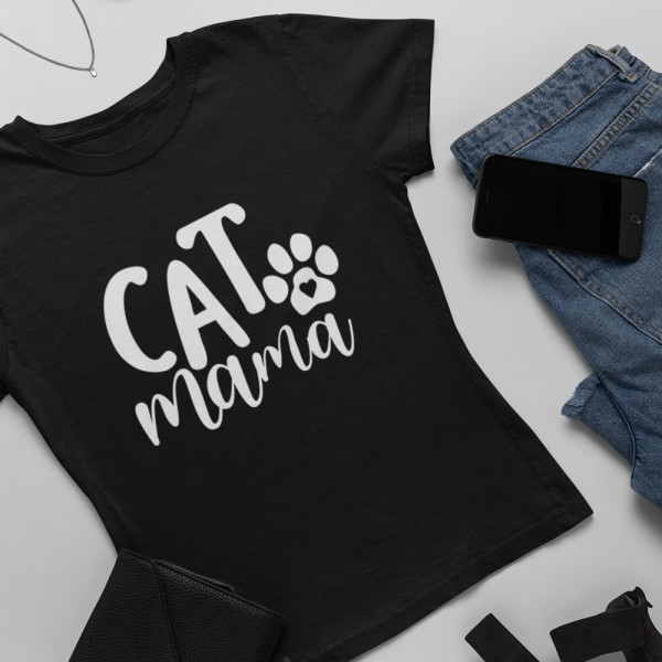 Moteriški marškinėliai "Cat mama"