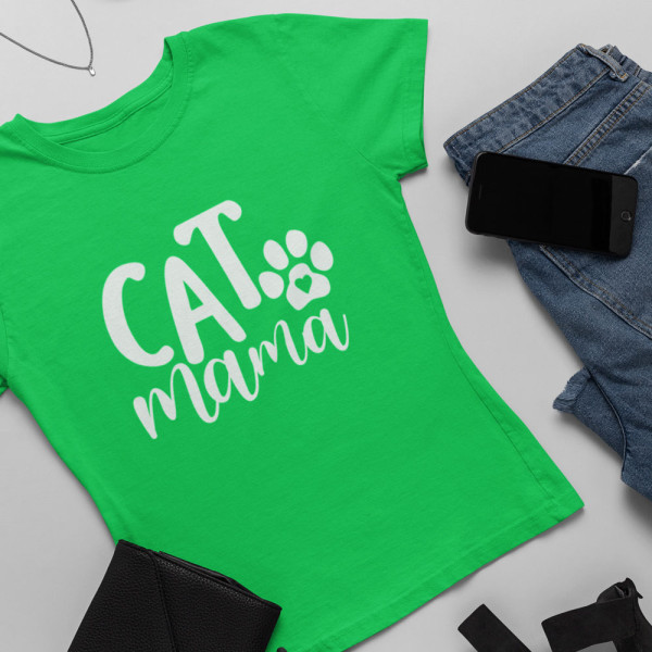 Moteriški marškinėliai "Cat mama"