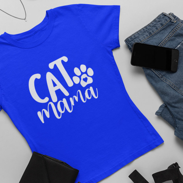 Moteriški marškinėliai "Cat mama"