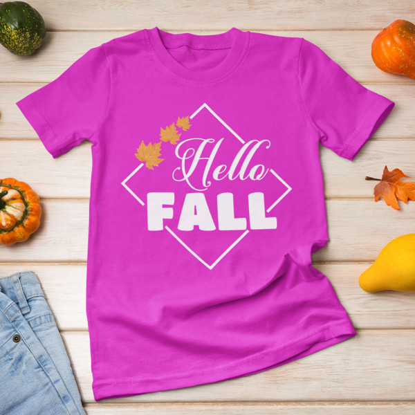 Moteriški marškinėliai "Hello Fall"