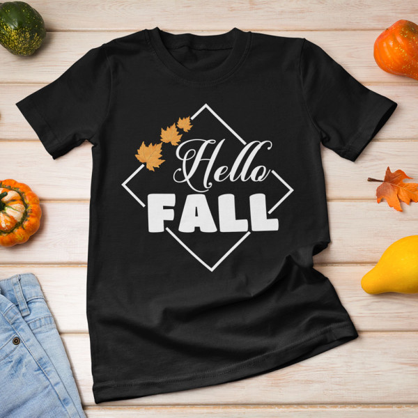 Moteriški marškinėliai "Hello Fall"