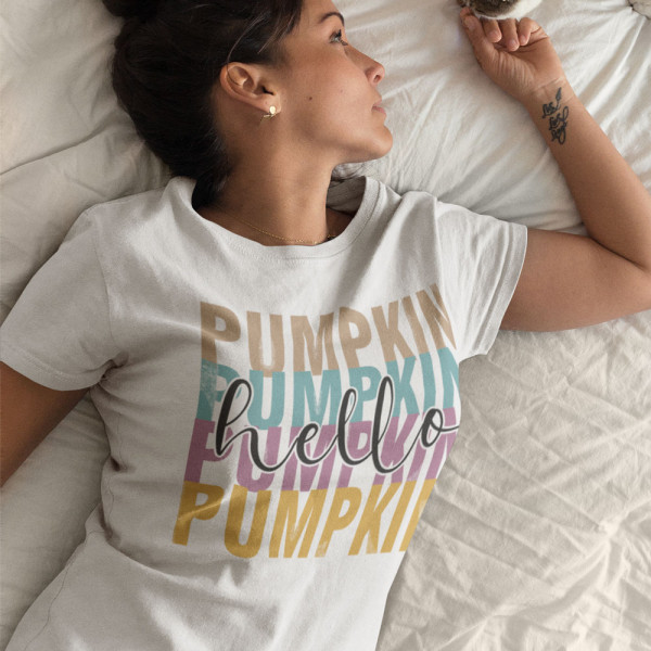Moteriški marškinėliai "Hello Pumpkin"