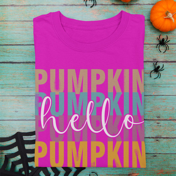 Moteriški marškinėliai "Hello Pumpkin"