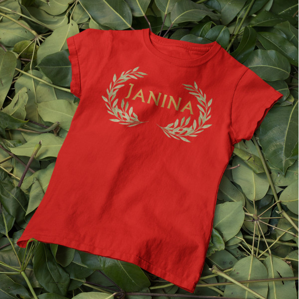 Moteriški marškinėliai  "Janina - Joninių karalienė"