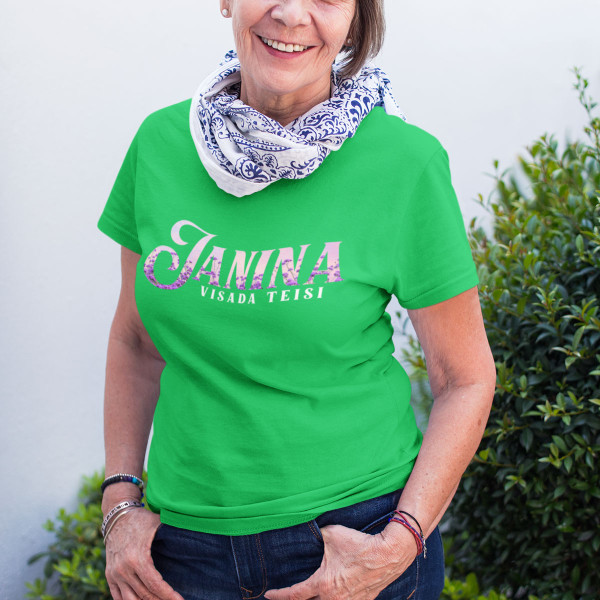 Moteriški marškinėliai "Janina visada teisi"