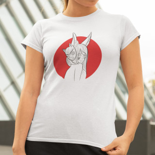 Moteriški marškinėliai "Kitsune lapė"