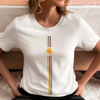 Moteriški marškinėliai "Lietuvos trispalvė ir vytis"