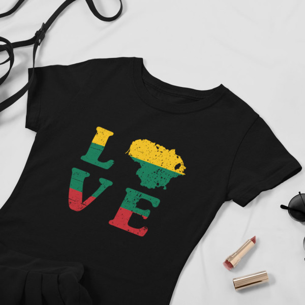 Moteriški marškinėliai "LOVE"