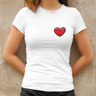 Moteriški marškinėliai "Maža širdelė"