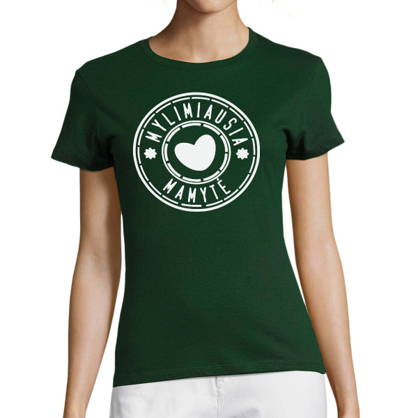 Moteriški marškinėliai "Pati mylimiausia mamytė"