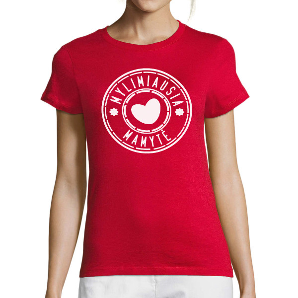 Moteriški marškinėliai "Pati mylimiausia mamytė"