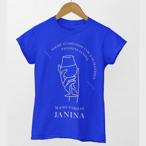 Moteriški marškinėliai "Pavaišink Janiną"