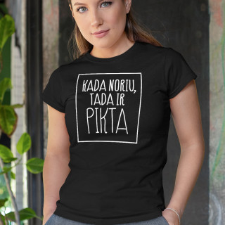 Moteriški marškinėliai "Pikta"