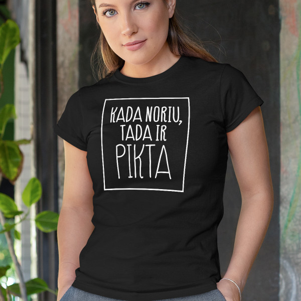 Moteriški marškinėliai "Pikta"
