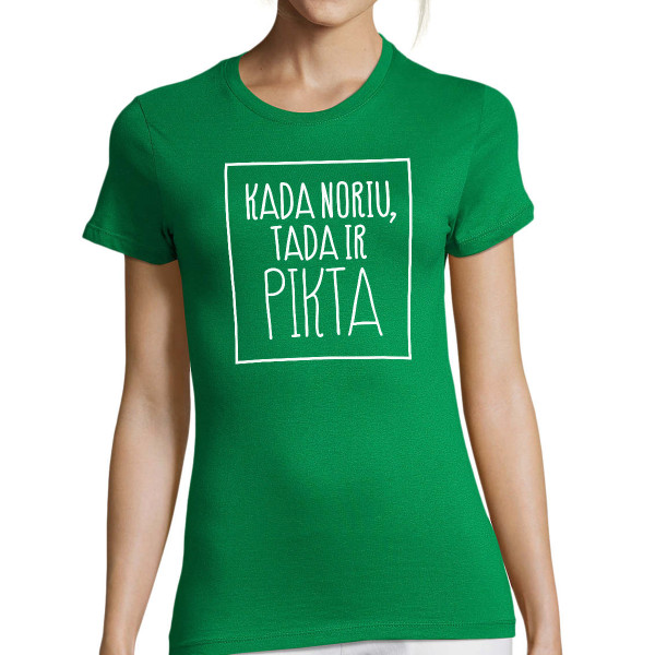 Moteriški marškinėliai "Pikta"