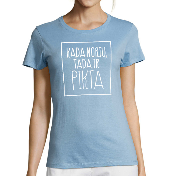 Moteriški marškinėliai "Pikta"