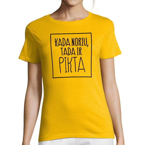 Moteriški marškinėliai "Pikta"