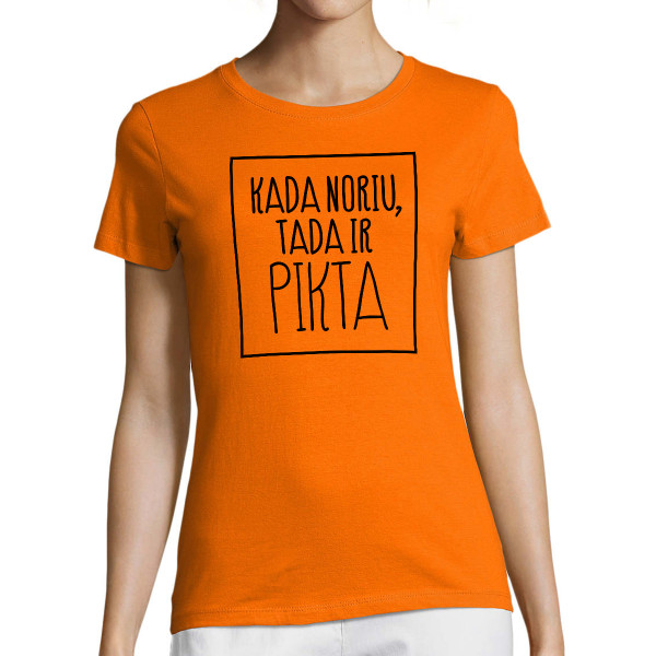 Moteriški marškinėliai "Pikta"