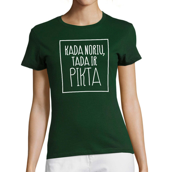 Moteriški marškinėliai "Pikta"