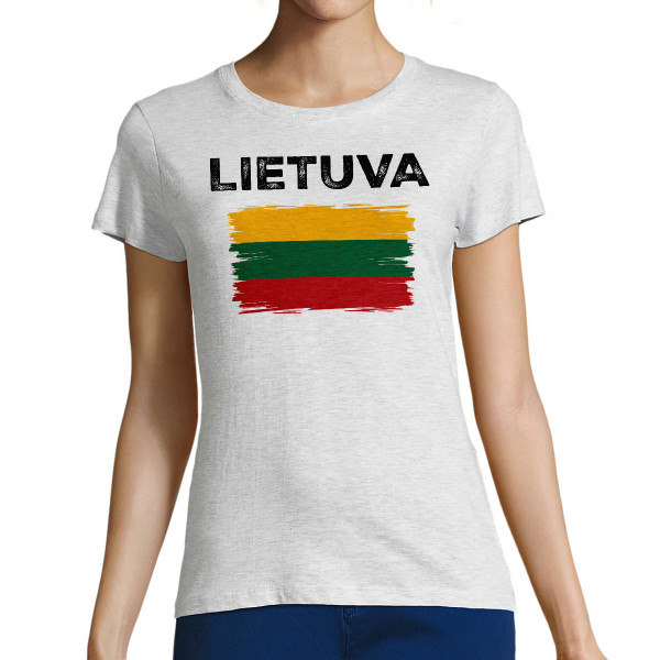 Moteriški marškinėliai "Retro Lietuva"