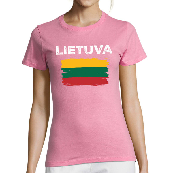 Moteriški marškinėliai "Retro Lietuva"