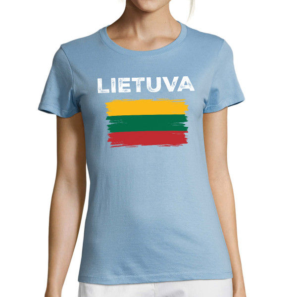 Moteriški marškinėliai "Retro Lietuva"