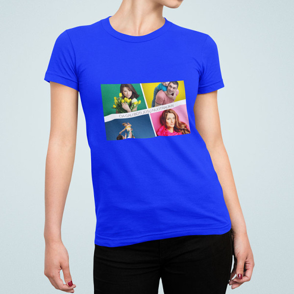 Moteriški marškinėliai su Jūsų pasirinkta nuotrauka