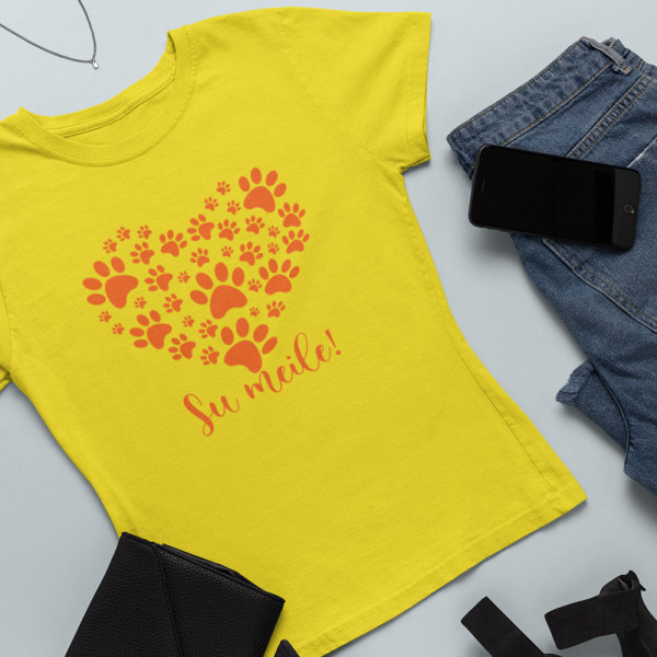 Moteriški marškinėliai "Su meile!"