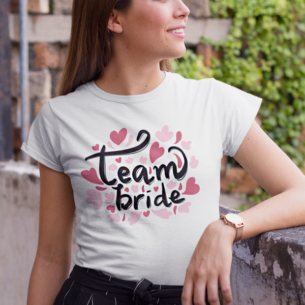 Moteriški marškinėliai "Team bride"