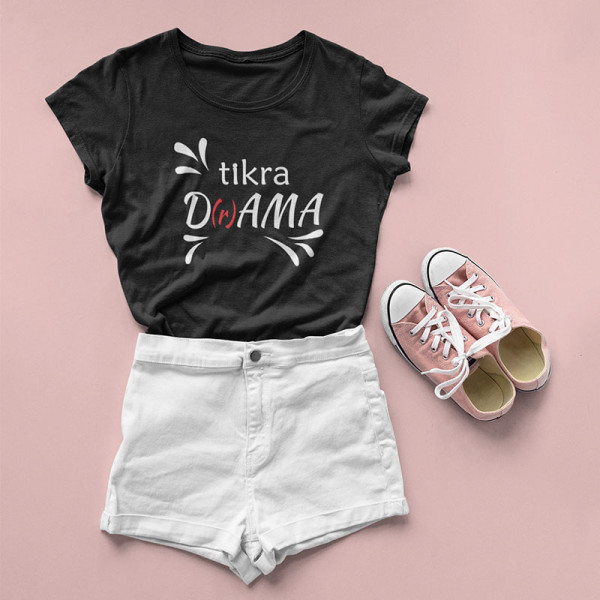Moteriški marškinėliai „Tikra D(r)ama“