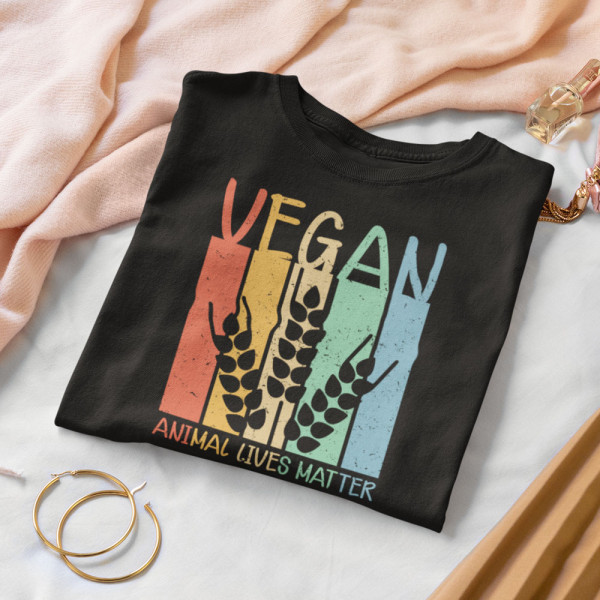 Moteriški marškinėliai "Vegan"