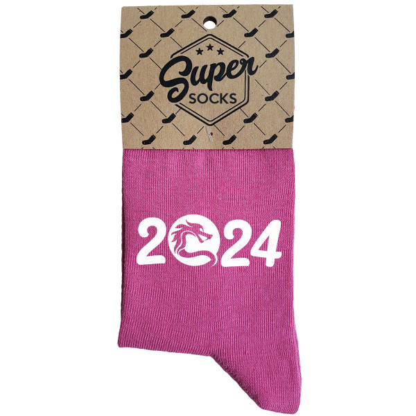 Moteriškos kojinės "2024 - Drakono metai"