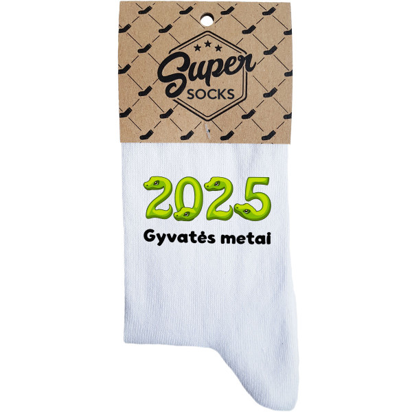 Moteriškos kojinės "2025 - Gyvatės metai"