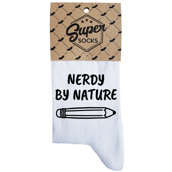 Moteriškos kojinės „Nerdy by nature“ 