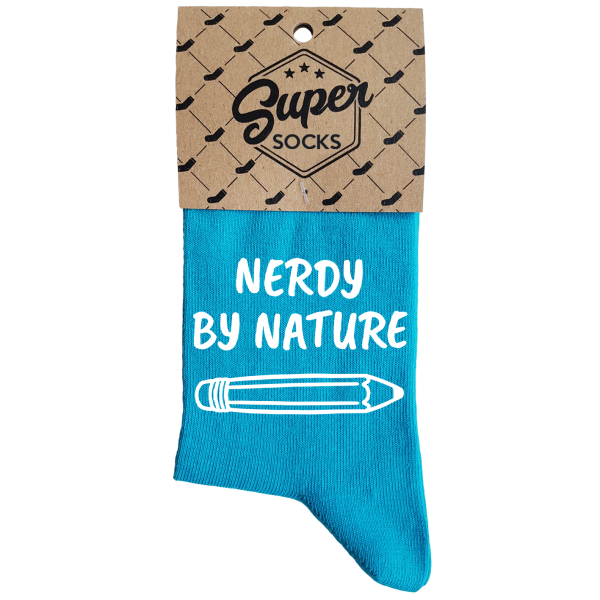 Moteriškos kojinės „Nerdy by nature“ 