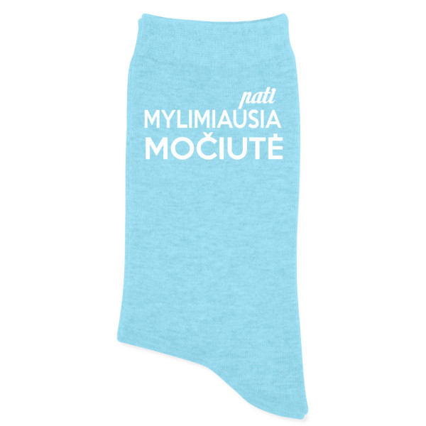 Moteriškos kojinės "Pati mylimiausia Močiutė" Moteriškos kojinės "Pati mylimiausia Močiutė"