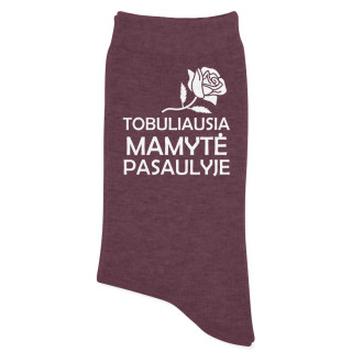 Moteriškos kojinės "Tobuliausia Mamytė pasaulyje"