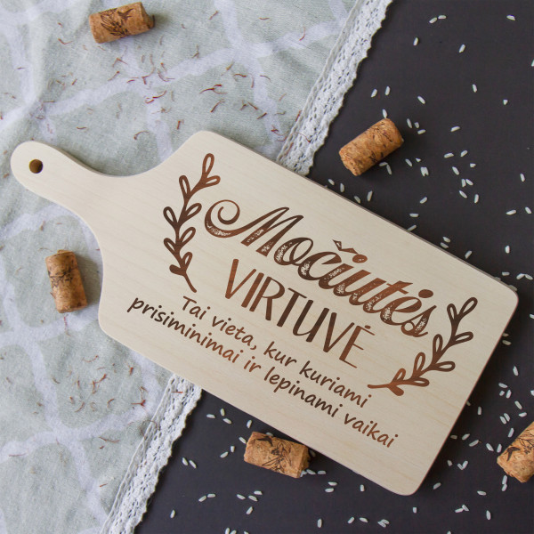 Pjaustymo lentelė su rankena "Močiutės virtuvė" (35cm)