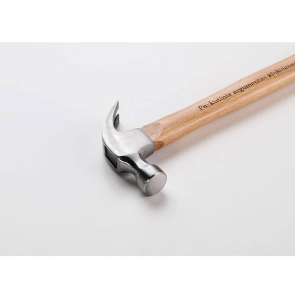 Plaktukas su mediniu kotu "Paskutinis argumentas kiekvienam ginčui!"