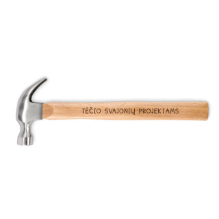 Plaktukas su mediniu kotu "Tėčio svajonių projektams"