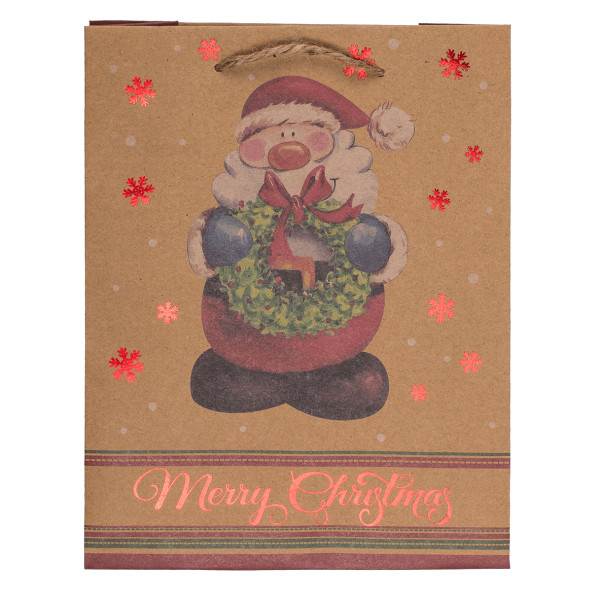 Popierinis dovanų maišelis "Christmas" (18x10x23cm)