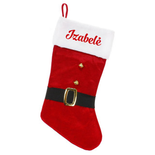 Premium Kalėdinė kojinė "XMAS" su pasirinktu vardu (51cm)