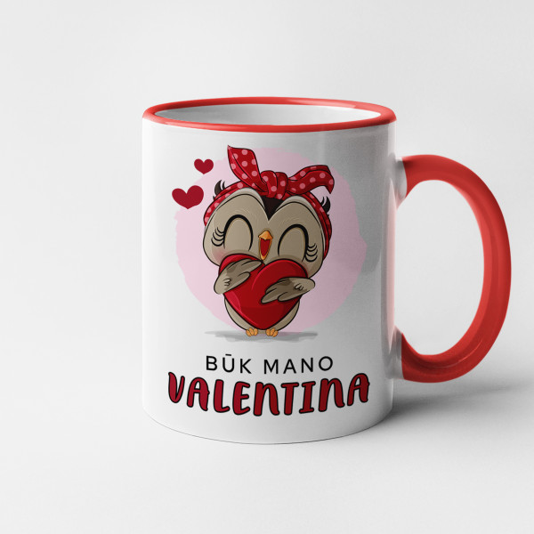 Puodelis "Būk mano Valentina"